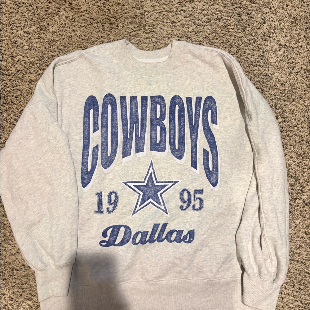Abercrombie & Fitch Gray Cowboys Sweatshirt